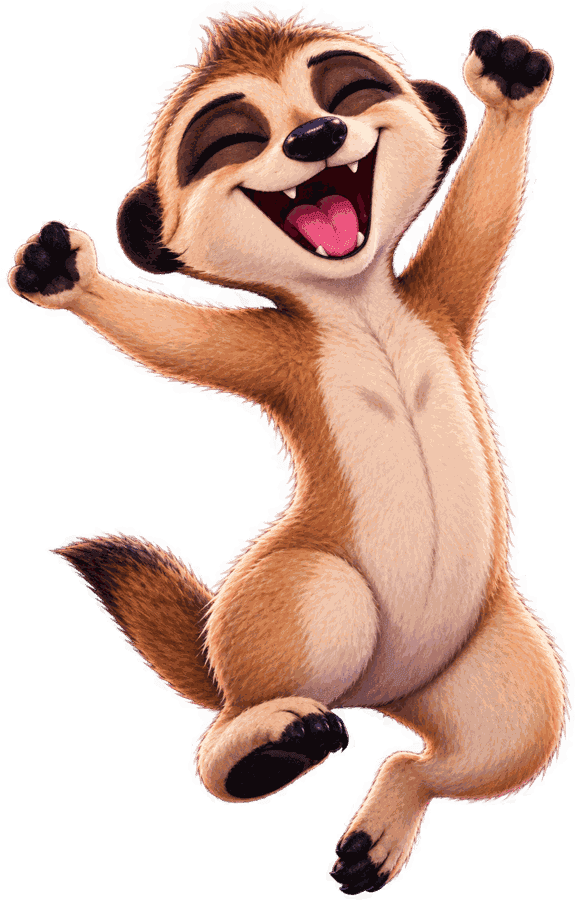 The NEARKAT meerkat, celebrating